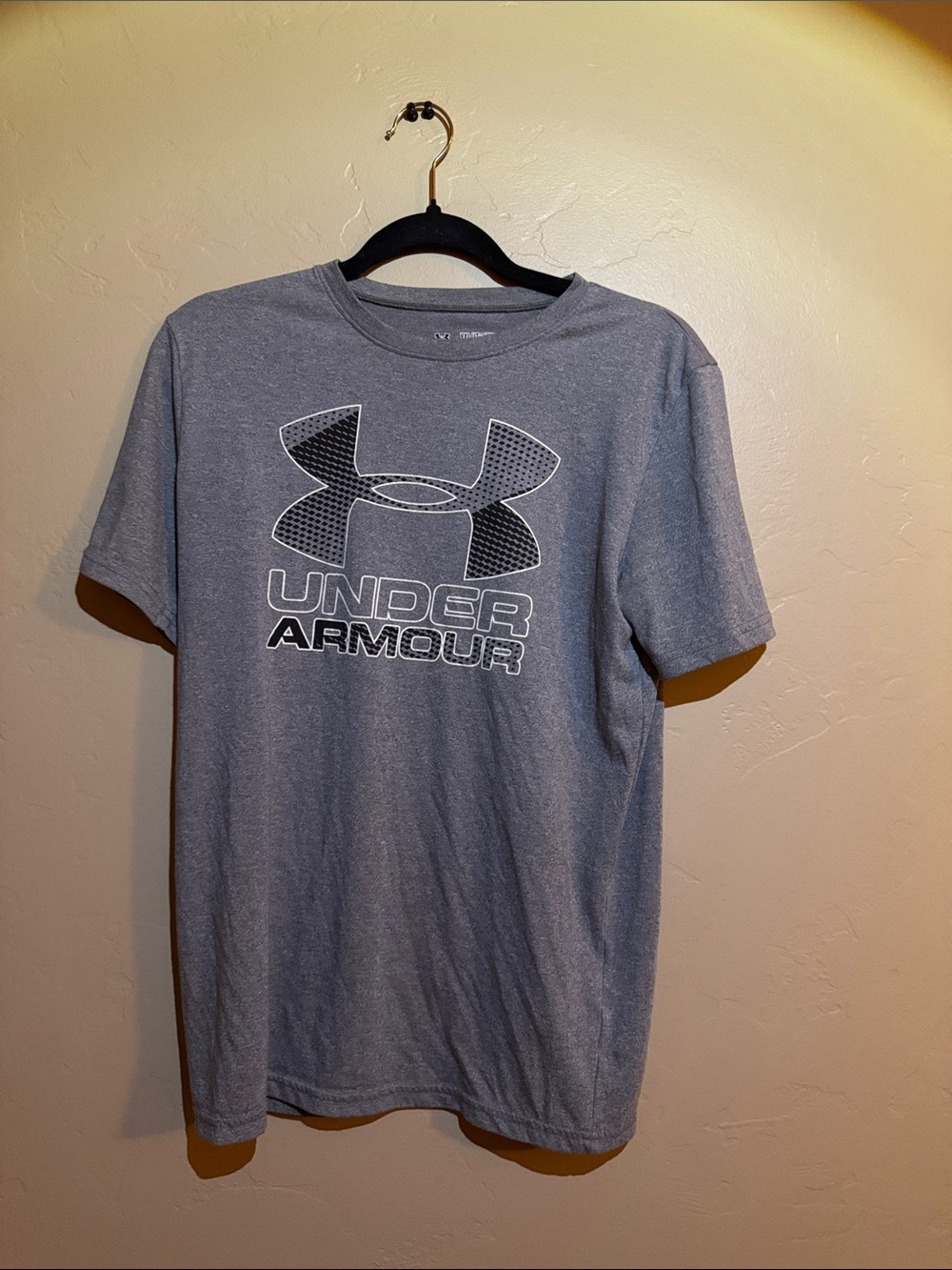 Under Armour kids Light Grey Graphic Logo Short-Sleeve Tee